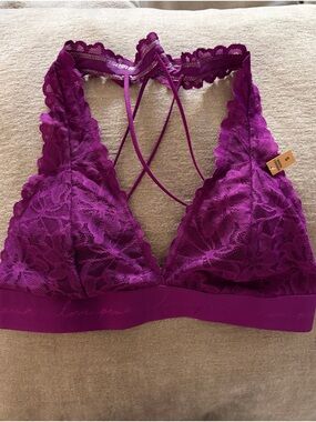 PINK Victoria's Secret Lace Bralette in Magenta